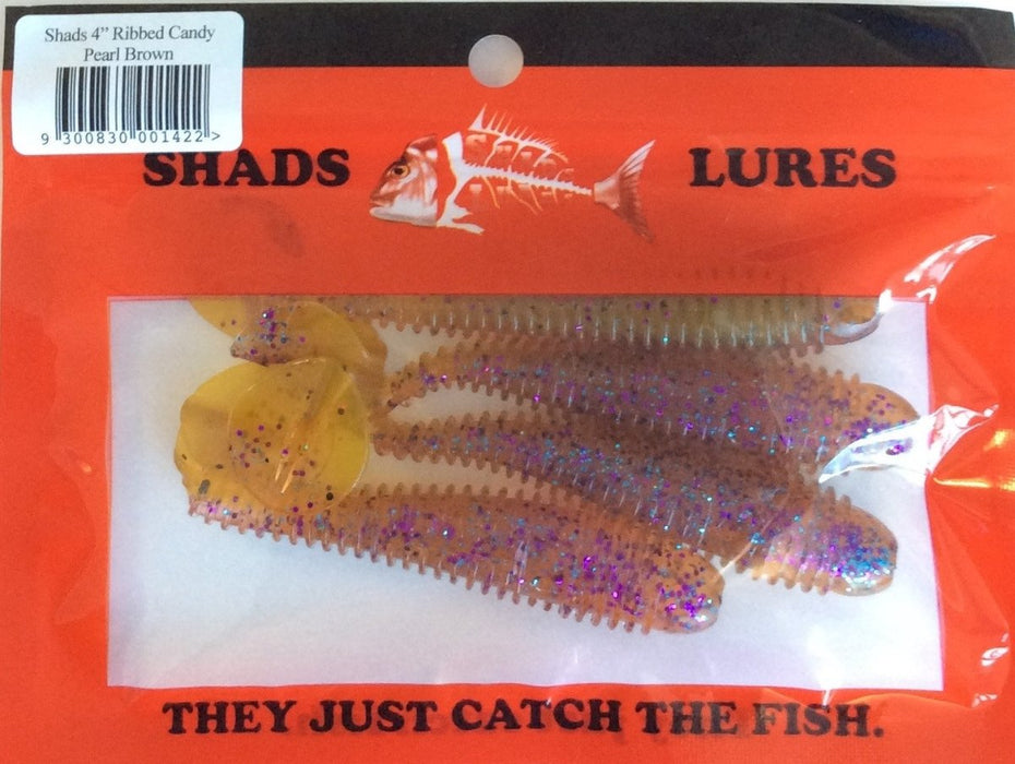 SHADS LURES 4" Ribbed Candy - Bait Tackle Store