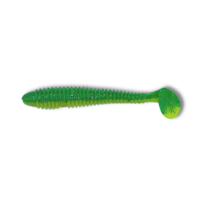 SHADS LURES 5" Ribbed Candy 9 Limey - Bait Tackle Store