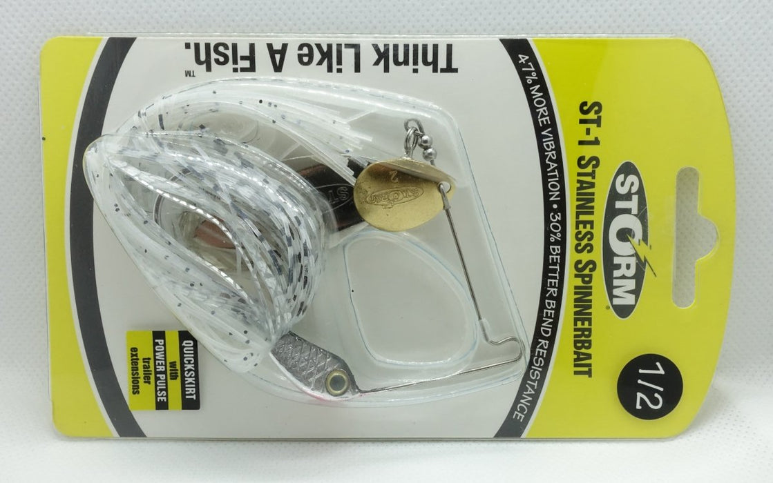 STORM ST-1 Stainless Spinnerbait 1/2oz Silver Shiner - Bait Tackle Store
