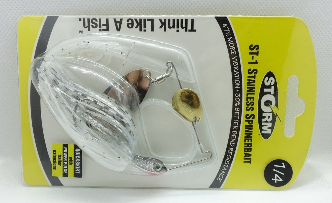 STORM ST-1 Stainless Spinnerbait 1/4oz Silver Shiner - Bait Tackle Store