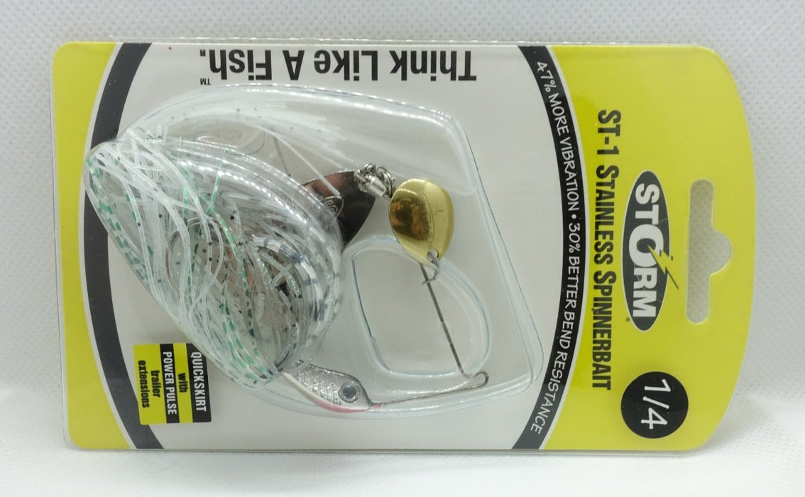 STORM ST-1 Stainless Spinnerbait 1/4oz Emerald Shiner - Bait Tackle Store