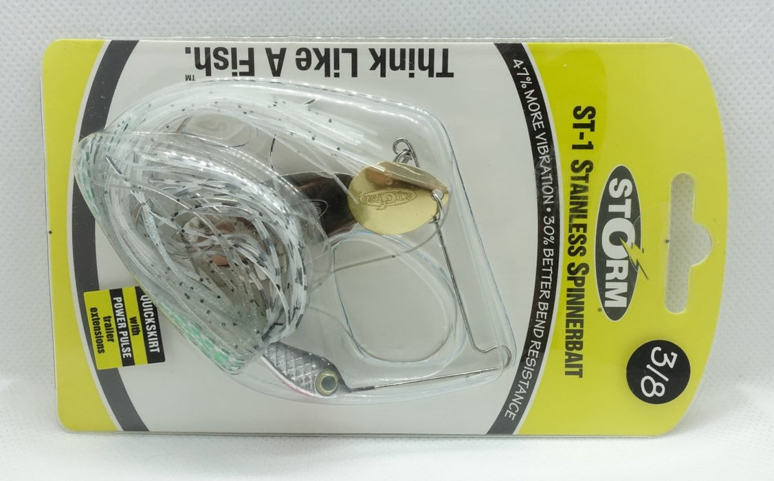 STORM ST-1 Stainless Spinnerbait 3/8oz Emerald Shiner - Bait Tackle Store