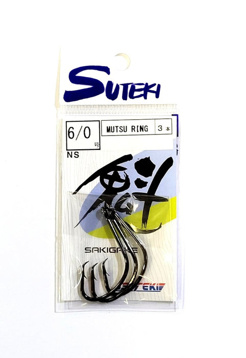 SUTEKI Mutsu Ring Hooks 6/0 - Bait Tackle Store