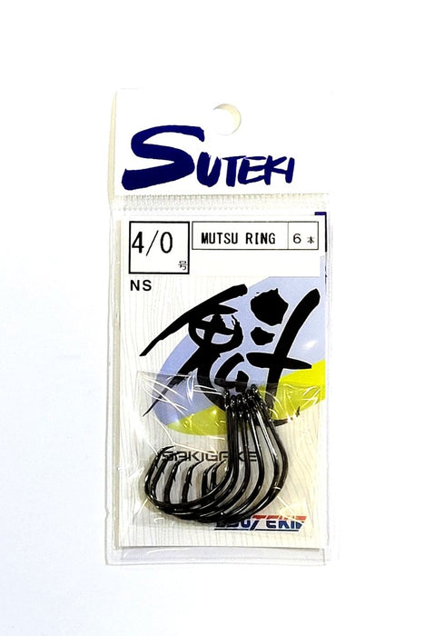 SUTEKI Mutsu Ring Hooks 4/0 - Bait Tackle Store