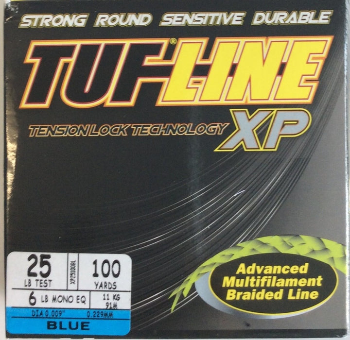 TUF-LINE XP 25lb 100yd Blue - Bait Tackle Store