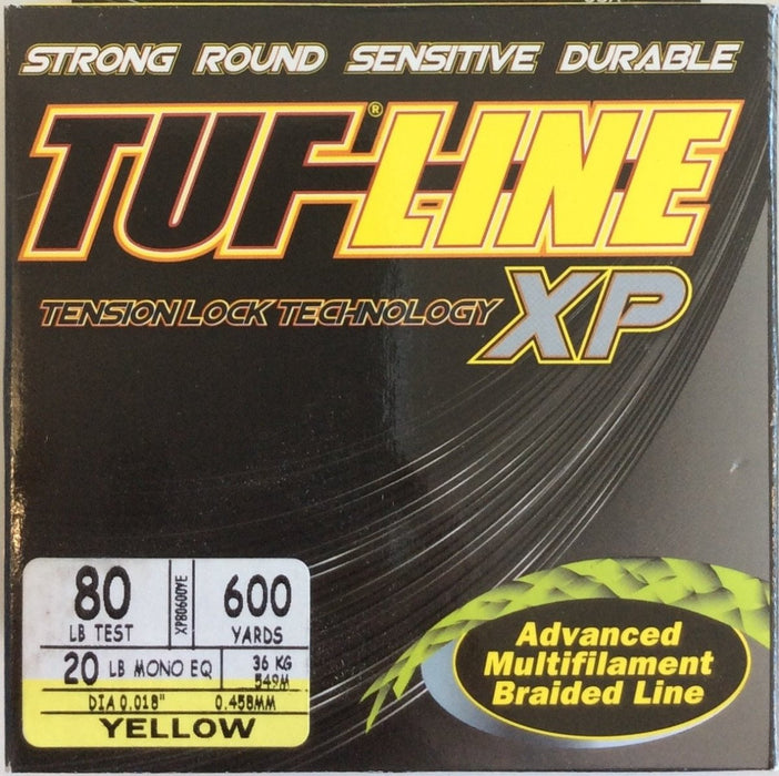 TUF-LINE XP 80lb 600yd Yellow - Bait Tackle Store