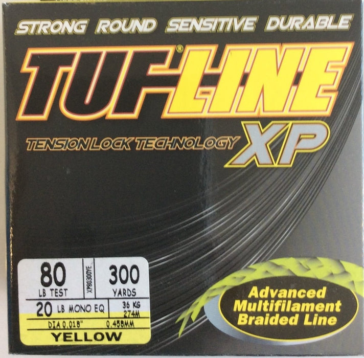 TUF-LINE XP 80lb 300yd Yellow - Bait Tackle Store
