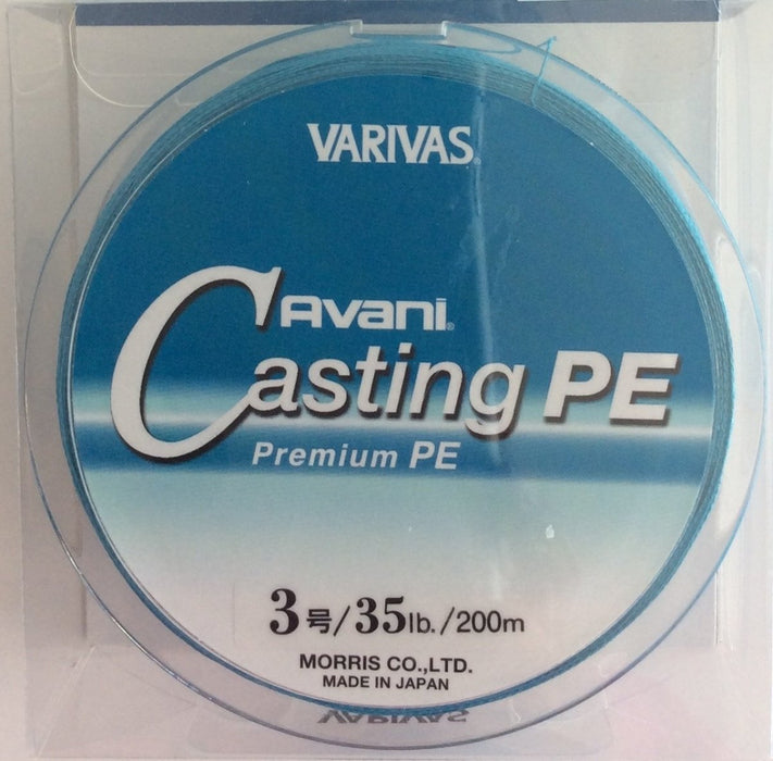 VARIVAS Avani Casting PE Premium #3 35lb 200m - Bait Tackle Store