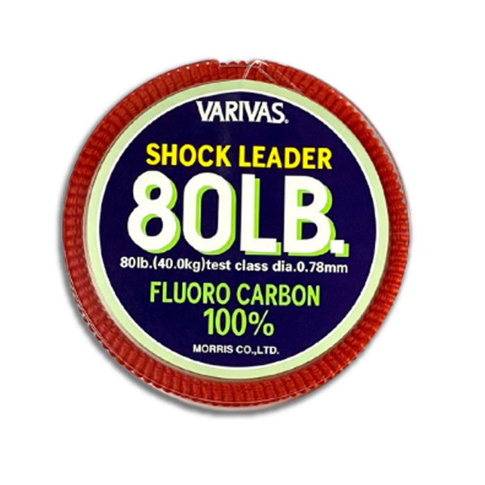 VARIVAS Shock Leader Fluorocarbon 100% 80lb 30m - Bait Tackle Store