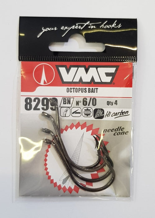 VMC 8299 OCTOPUS BAIT (Black) 6/0 - Bait Tackle Store
