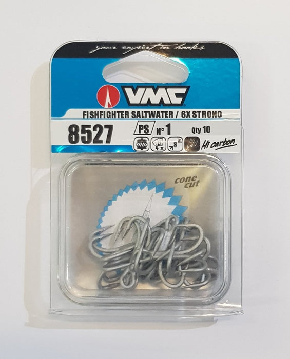 VMC 8527 6X Treble Hooks 1 - Bait Tackle Store