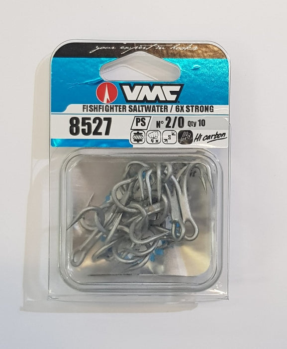 VMC 8527 6X Treble Hooks 2/0 - Bait Tackle Store