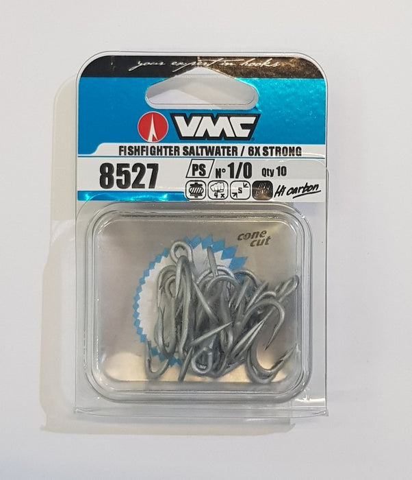 VMC 8527 6X Treble Hooks 1/0 - Bait Tackle Store