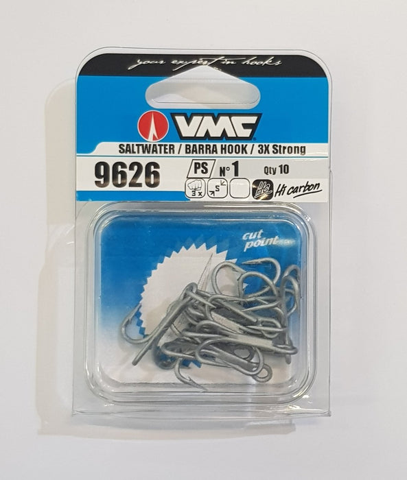 VMC 9626 3X Treble Hooks 1 - Bait Tackle Store
