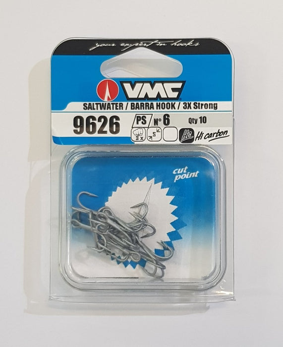 VMC 9626 3X Treble Hooks 6 - Bait Tackle Store