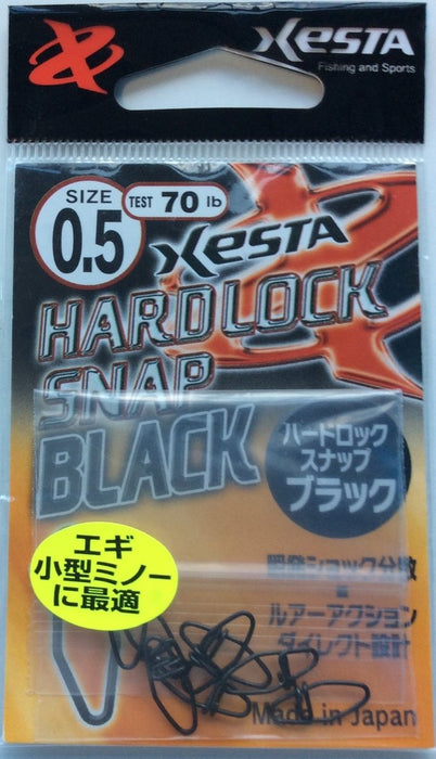 XESTA Hard Lock Snap Black #0.5 70lb - Bait Tackle Store
