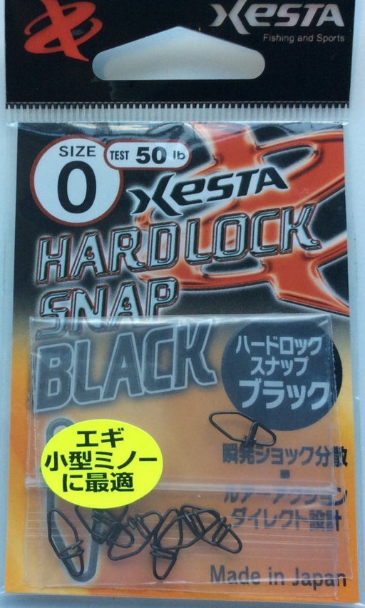 XESTA Hard Lock Snap Black #0 50lb - Bait Tackle Store