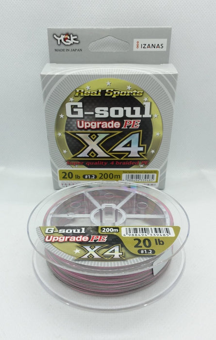 YGK G-Soul Upgrade PE X4 200m #1.2 20lb 200m - Bait Tackle Store