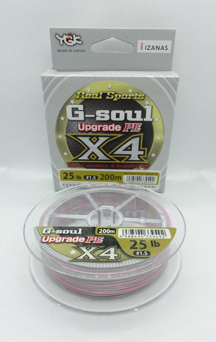 YGK G-Soul Upgrade PE X4 200m #1.5 25lb 200m - Bait Tackle Store